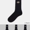 Dickies Valley Grove 3 Pack Socks In Black For Women