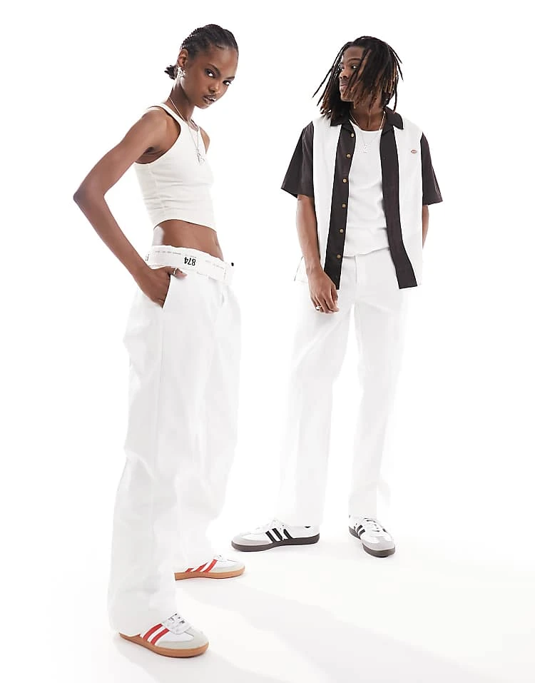 Dickies 874 Straight Fit Work Chino Trousers In White For Unisex 7 Dickies 874 Straight Fit Work Chino Trousers In White For Unisex - Image 5