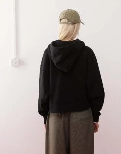 Dickies Oakport Zip Hoodie In Black For Women -Dickies Shop 204468137 4