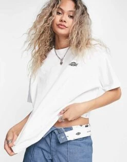 Dickies Summerdale Premium Oversized T-shirt In White For Women -Dickies Shop 204468475 1 white 1