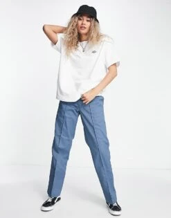 Dickies Summerdale Premium Oversized T-shirt In White For Women -Dickies Shop 204468475 4