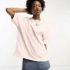 Dickies Summerdale Premium Oversized T-shirt In Pink For Women Peach Whip -Dickies Shop 204468688 1 peachwhip