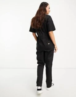 Dickies Vale Coverall Jumpsuit In Black For Women -Dickies Shop 204468787 4