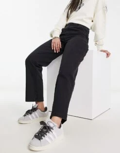 Dickies Duck Canvas Carpenter Trousers In Black For Women Sw Black -Dickies Shop 204469011 4