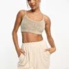 Dickies Oak Grove Bralette In Sand Towelling For Women Desert Sand -Dickies Shop 204469588 1 desertsand