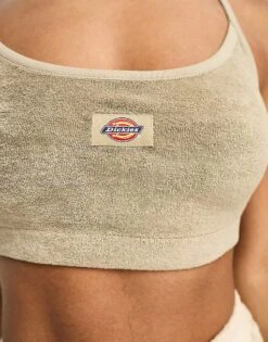 Dickies Oak Grove Bralette In Sand Towelling For Women Desert Sand -Dickies Shop 204469588 2