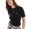 Dickies Marysville Ribbed T-shirt In Black For Women
