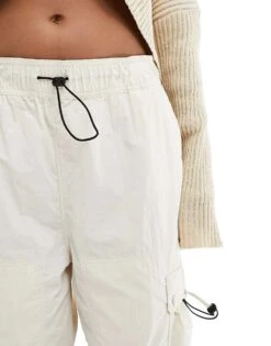 Dickies Jackson Nylon Cargo Trousers In Cream For Women Whitecap Gray -Dickies Shop 205036519 3