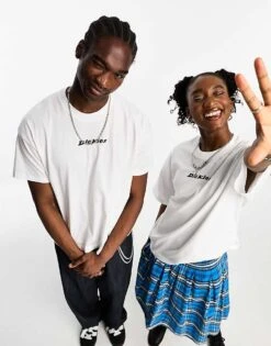 Dickies Enterprise Oversized T-shirt With Central Logo In White For Unisex -Dickies Shop 205089379 1 white 1