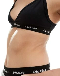 Dickies Triangle Bralette In Black For Women -Dickies Shop 205918618 4