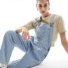 Dickies Classic Denim Dungarees In Vintage Blue For Women Vintage Aged Blue -Dickies Shop 205918844 1 vintageagedblue