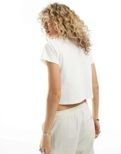 Dickies Aitken Cropped T-shirt In Off White For Women Cloud -Dickies Shop 205918893 3