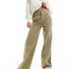 Dickies Wide Leg Work Trousers In Beige Tan For Women Khaki -Dickies Shop 205918981 1 khaki