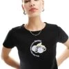 Dickies Altoona Baby Tee With Central Fruit Graphic In Black For Women -Dickies Shop 205919186 1 black