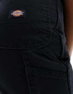 Dickies Duck Canvas Carpenter Shorts In Black For Women Sw Black -Dickies Shop 205919542 5