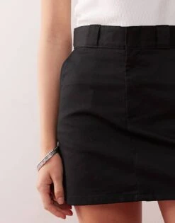 Dickies Mini Work Skirt In Black For Women -Dickies Shop 205919716 4