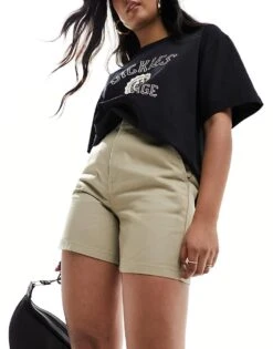 Dickies Phoenix Shorts In Khaki For Women