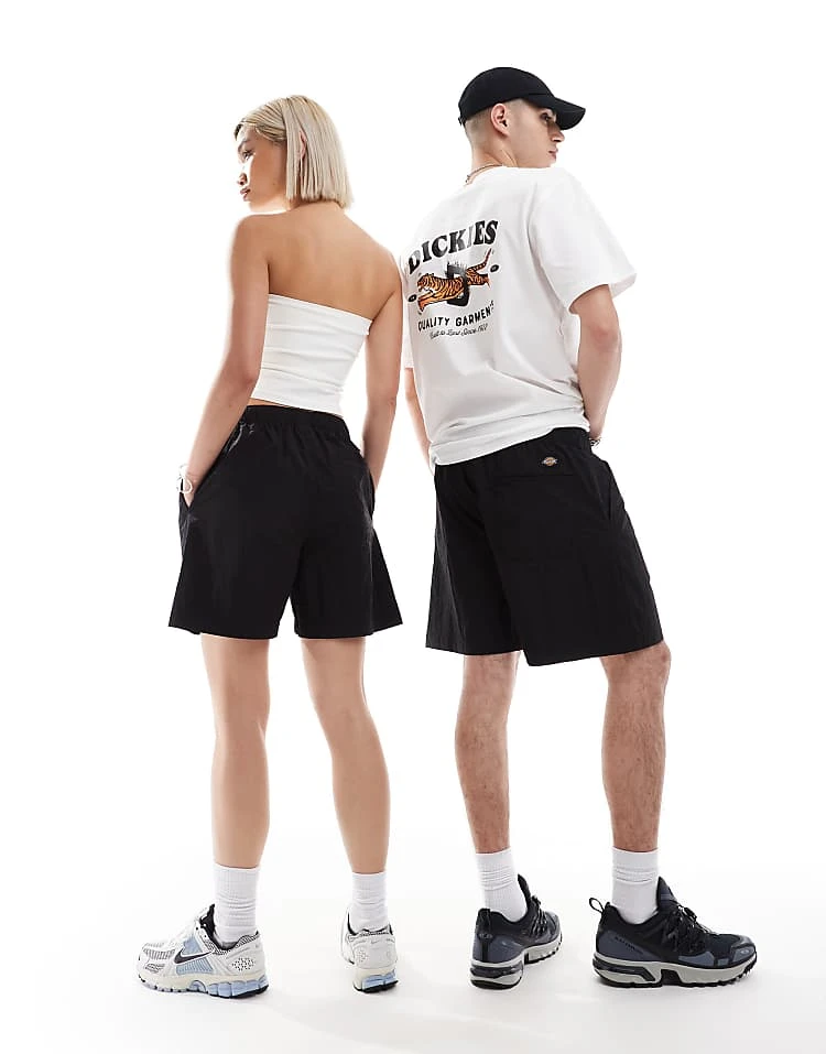 Dickies Jackson Tech Nylon Tape Belt Shorts In Black- Exclusive To Asos For Unisex 6 Dickies Jackson Tech Nylon Tape Belt Shorts In Black- Exclusive To Asos For Unisex - Image 4