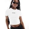 Dickies Valley Falls Crop Baby Tee In White For Women -Dickies Shop 206049395 1 white