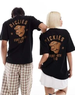 Dickies Graphic Panther Back Print T-shirt In Black For Unisex -Dickies Shop 206605930 3