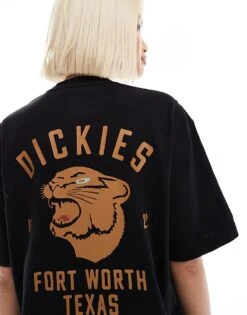 Dickies Graphic Panther Back Print T-shirt In Black For Unisex -Dickies Shop 206605930 4