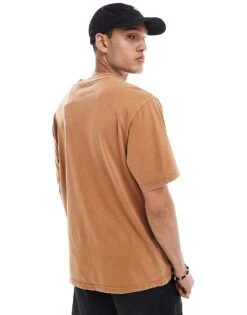 Dickies Newington Short Sleeved T-shirt In Washed Brown For Unisex -Dickies Shop 206606018 4