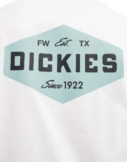 Dickies Back Print T-shirt In White And Blue For Unisex -Dickies Shop 206606035 3