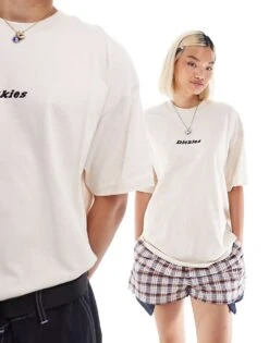 Dickies Enterprise Oversized T-shirt In Off White For Unisex -Dickies Shop 206606138 3