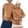 Dickies Newington Sweatshirt In Washed Brown For Unisex -Dickies Shop 206606576 1 brown