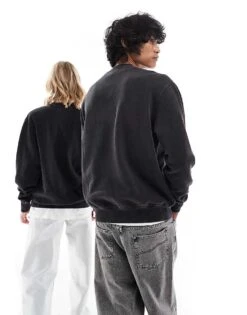 Dickies Plentywood Sweatshirt In Washed Black For Unisex -Dickies Shop 206606800 4