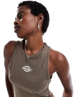 Dickies Powers Vest In Brown- Exclusive To Asos For Women -Dickies Shop 206672298 1 brown 1