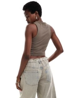 Dickies Powers Vest In Brown- Exclusive To Asos For Women -Dickies Shop 206672298 4