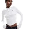Dickies Tallasee Long Sleeved Polo Shirt In White- Exclusive To Asos For Women -Dickies Shop 206672305 1 white