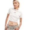 Dickies Maple Valley Cropped T-shirt In Off White For Women -Dickies Shop 206672312 1 white