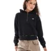 Dickies Seasonal Quarter Zip Hooded Jumper In Black For Women -Dickies Shop 206672319 1 black