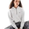Dickies Seasonal Quarter Zip Hooded Jumper In Light Grey For Women -Dickies Shop 206672354 1 grey