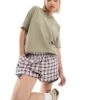 Dickies Oversized Summerdale T-shirt In Khaki Green For Women -Dickies Shop 206672438 1 khaki