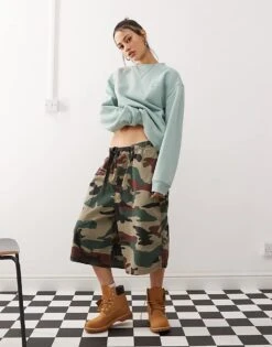 Dickies Sweatshirt With Tonal Logo In Blue For Women Mid Blue -Dickies Shop 206672452 1 midblue 1