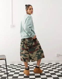 Dickies Sweatshirt With Tonal Logo In Blue For Women Mid Blue -Dickies Shop 206672452 3