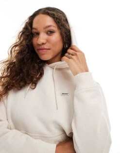 Dickies Hoodie With Tonal Logo In Off White For Women