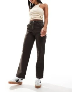 Dickies Duck Canvas Trousers In Dark Brown For Women -Dickies Shop 206695406 4
