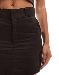 Dickies Mini Work Skirt In Dark Brown For Women -Dickies Shop 206695840 3