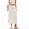 Dickies Seasonal Maxi Cargo Skirt In Off White For Women -Dickies Shop 206695869 1 white