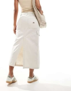 Dickies Seasonal Maxi Cargo Skirt In Off White For Women -Dickies Shop 206695869 3