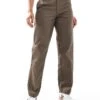 Dickies 874 Straight Fit Trousers In Brown For Women -Dickies Shop 206786509 1 brown