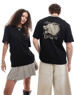 Dickies Round Up Back Print T-shirt In Black For Unisex