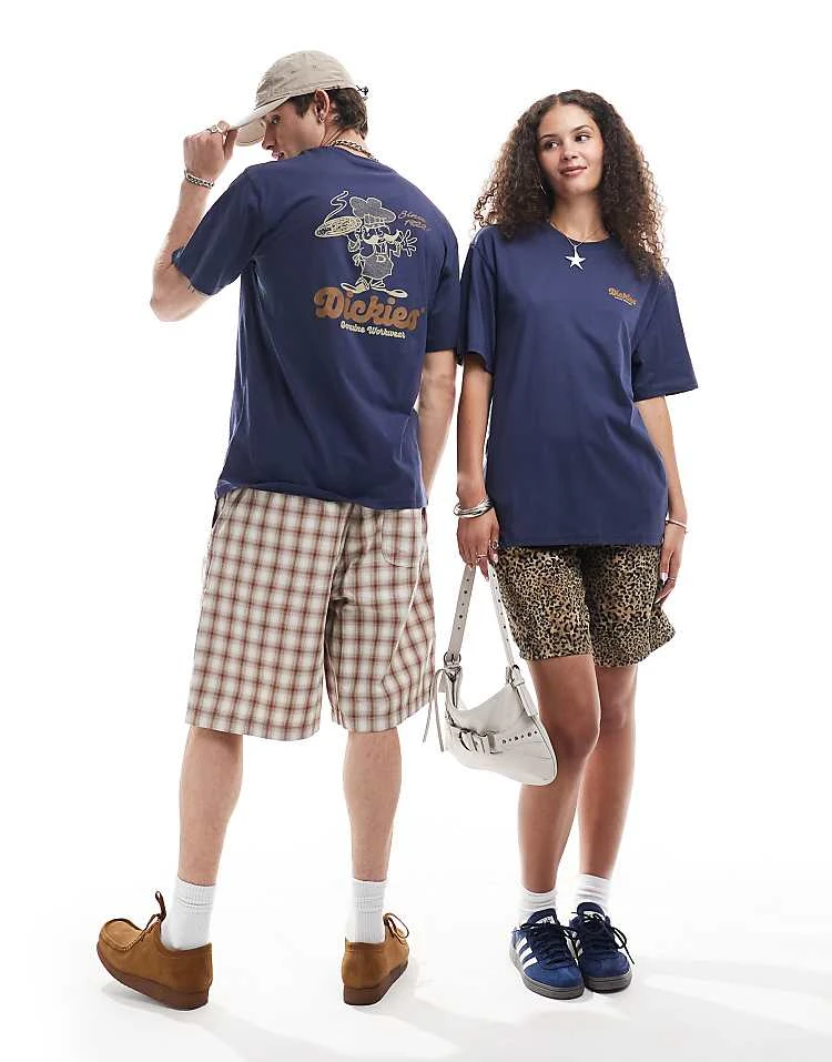 Dickies Superior Back Print T-shirt In Navy For Unisex 5 Dickies Superior Back Print T-shirt In Navy For Unisex - Image 3