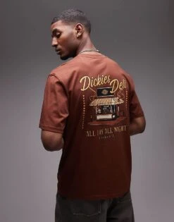 Dickies Deli Graphic Back Print T-shirt In Cappuccino Brown- Exclusive To ASOS For Unisex -Dickies Shop 207711539 4