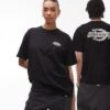 Dickies Wood Logo Back Print T-shirt In Black For Unisex -Dickies Shop 207973370 1 black