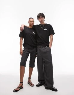 Dickies Wood Logo Back Print T-shirt In Black For Unisex -Dickies Shop 207973370 3